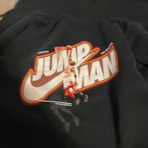 jumpman jordan zip up hoodie, size medium